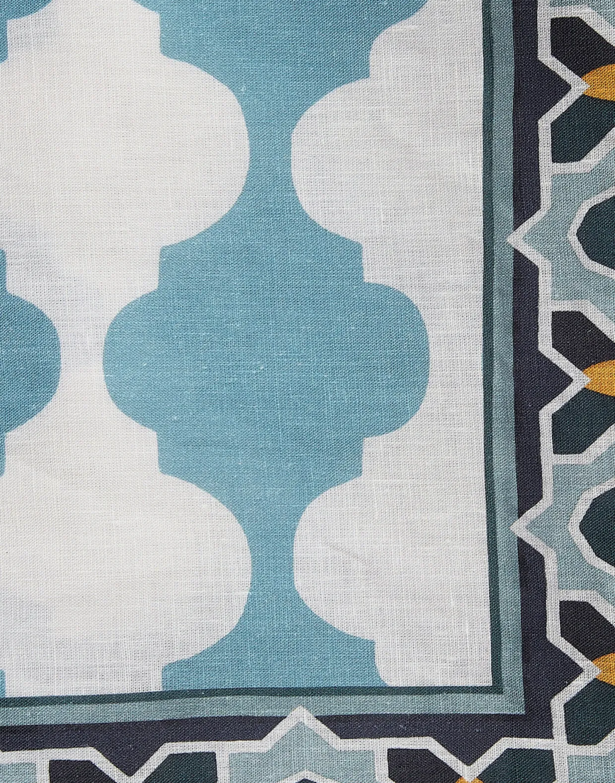 Large TableclothPlaza Sky Blue in Linen