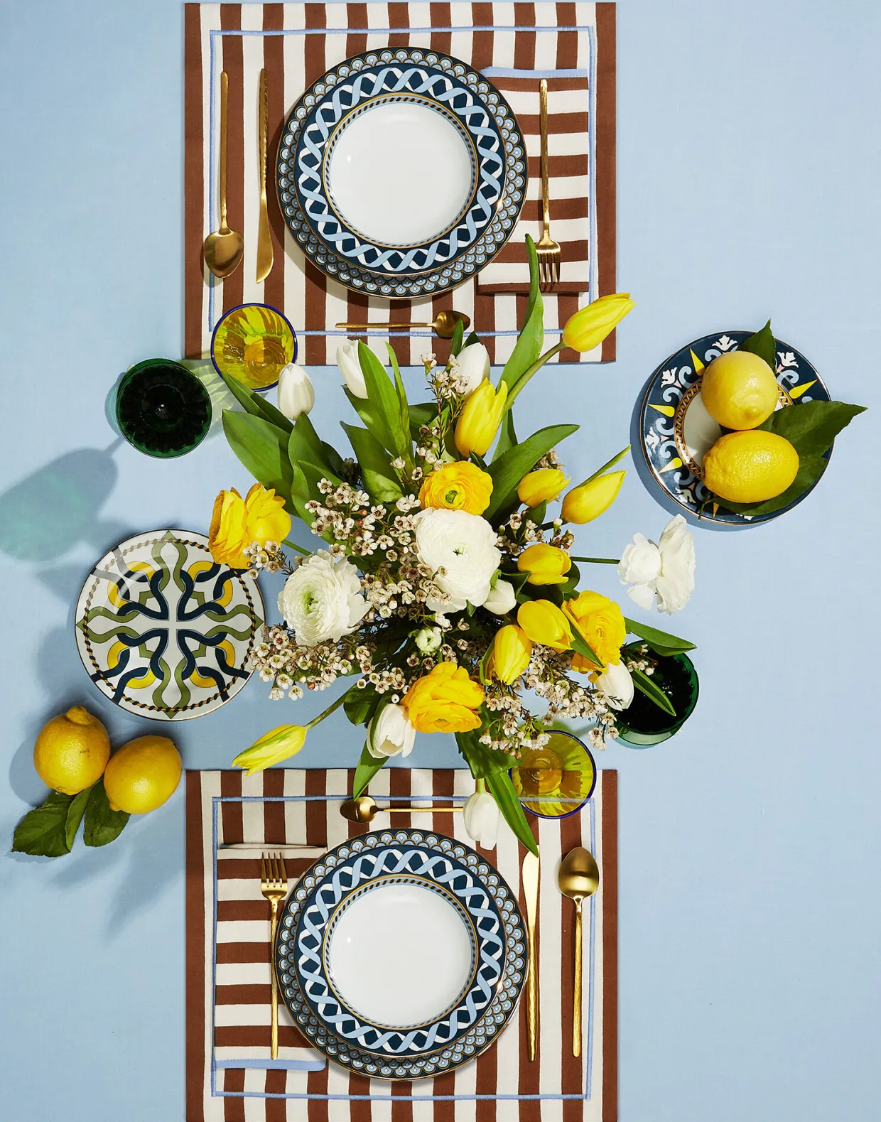 Large TableclothRainbow Sky in Linen