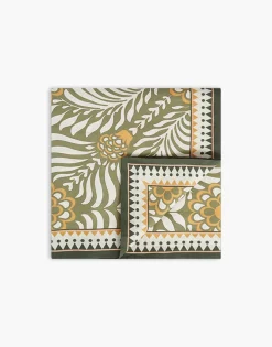 Large TableclothTudor Light Green in Linen