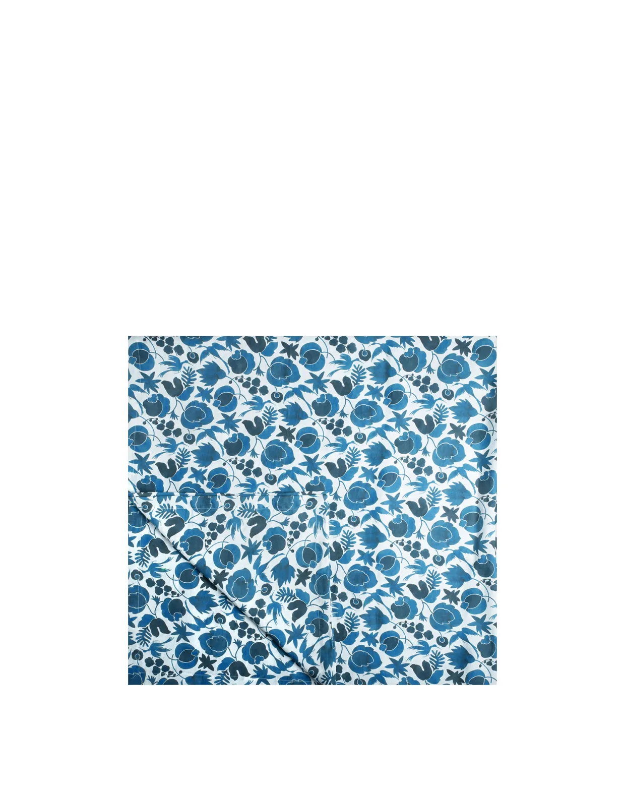 Large TableclothWildbird Blu in Linen