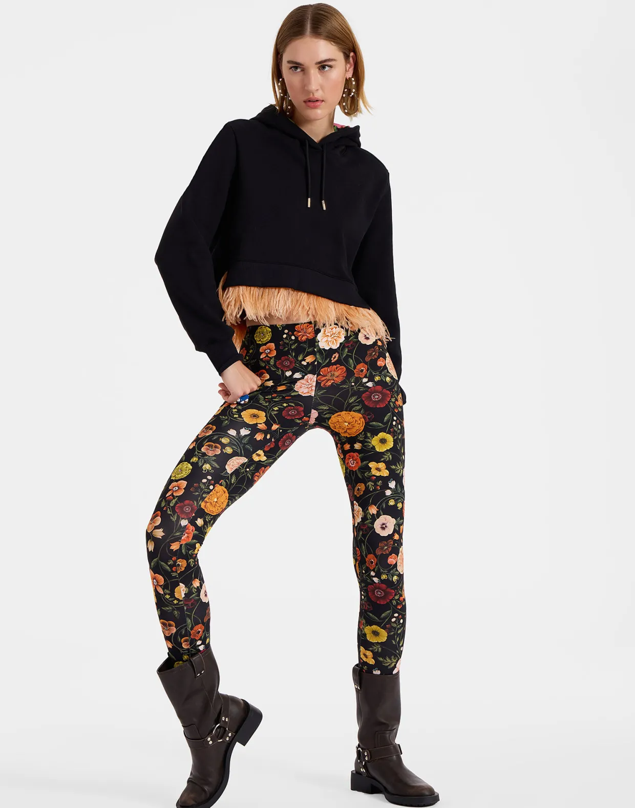 LeggingsBotticelli Black in Skinny Jersey