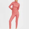LeggingsSugar Rush Red in Skinny Jersey