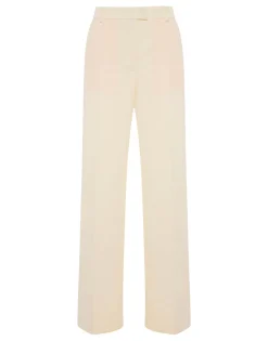 Let Loose PantsSolid Ivory in Cady Wool
