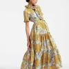 Long And Sassy DressTangle Light Blue in Silk Twill