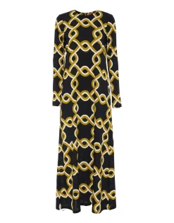 Long Sleeve Swing DressTackle Black in Sabl&eacute;