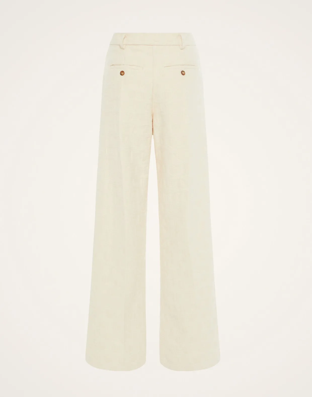 Loose PantsCreamy in Jacquard