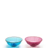 Luxury Nut Bowl Set of 2Turchese/Viola in Glass