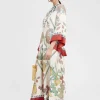 Magnifico DressGrenadilla Plac&eacute;e Off White in Silk Twill