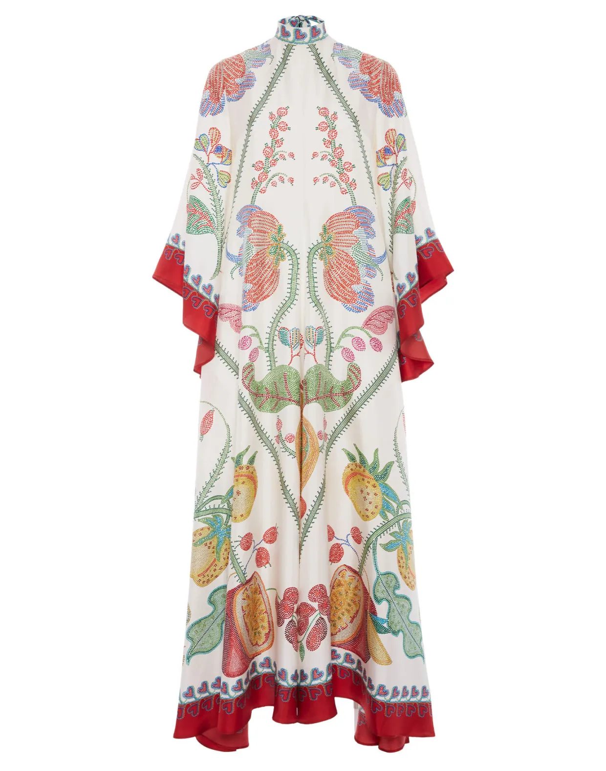 Magnifico DressGrenadilla Placée Off White in Silk Twill