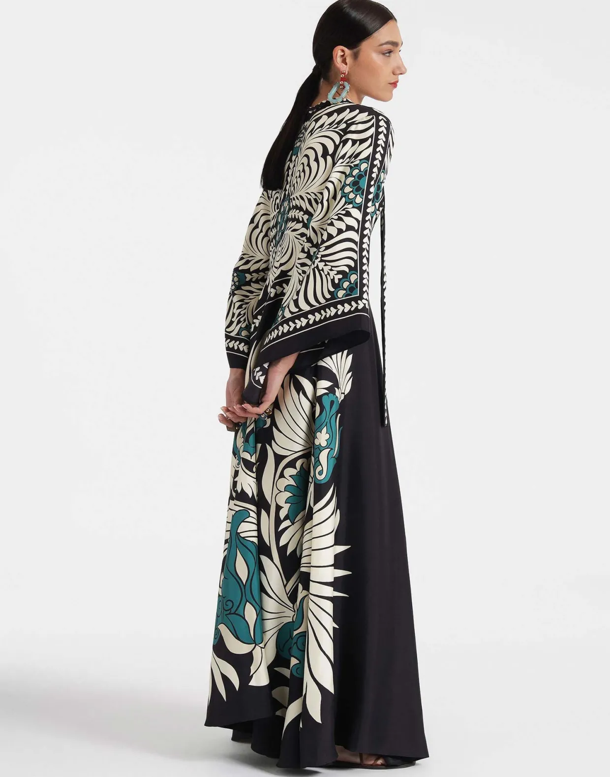Magnifico DressMix Tiles Placée Black in Silk Twill