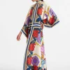 Magnifico DressTaormina Plac&eacute;e Rust in Twill Silk