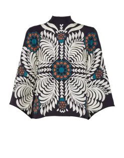 Make An Exit TopMix Tiles Placée Black in Silk Twill