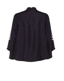Make An Exit TopMix Tiles Placée Black in Silk Twill
