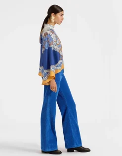 Make An Exit TopPortal Plac&eacute;e Light Blue in Silk Twill