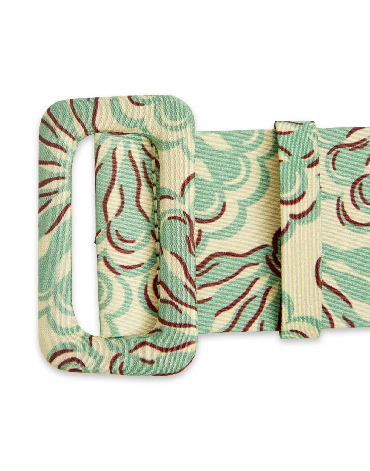 Medium BeltFans Mint in Light Faille
