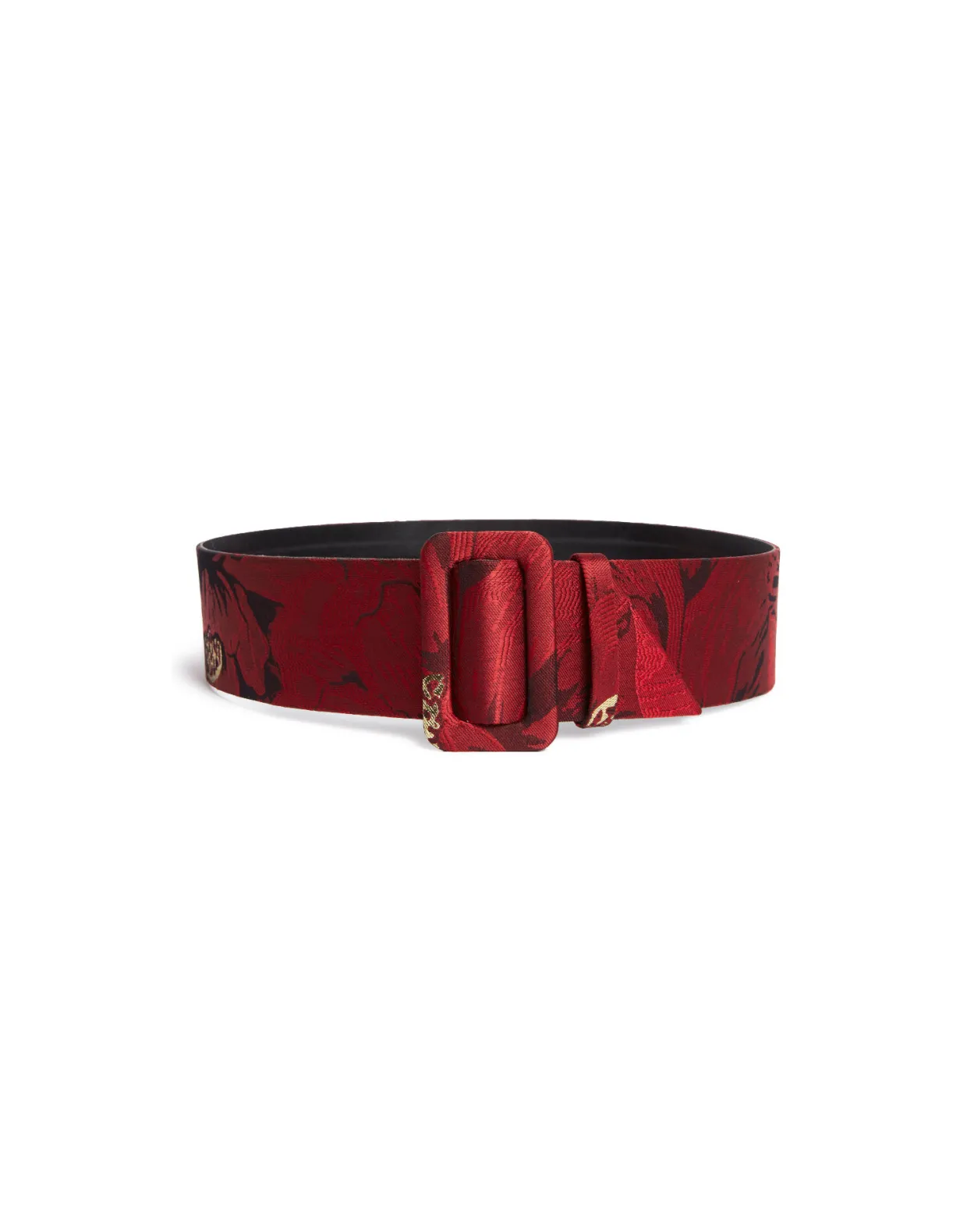 Medium BeltRuby Red in Jacquard