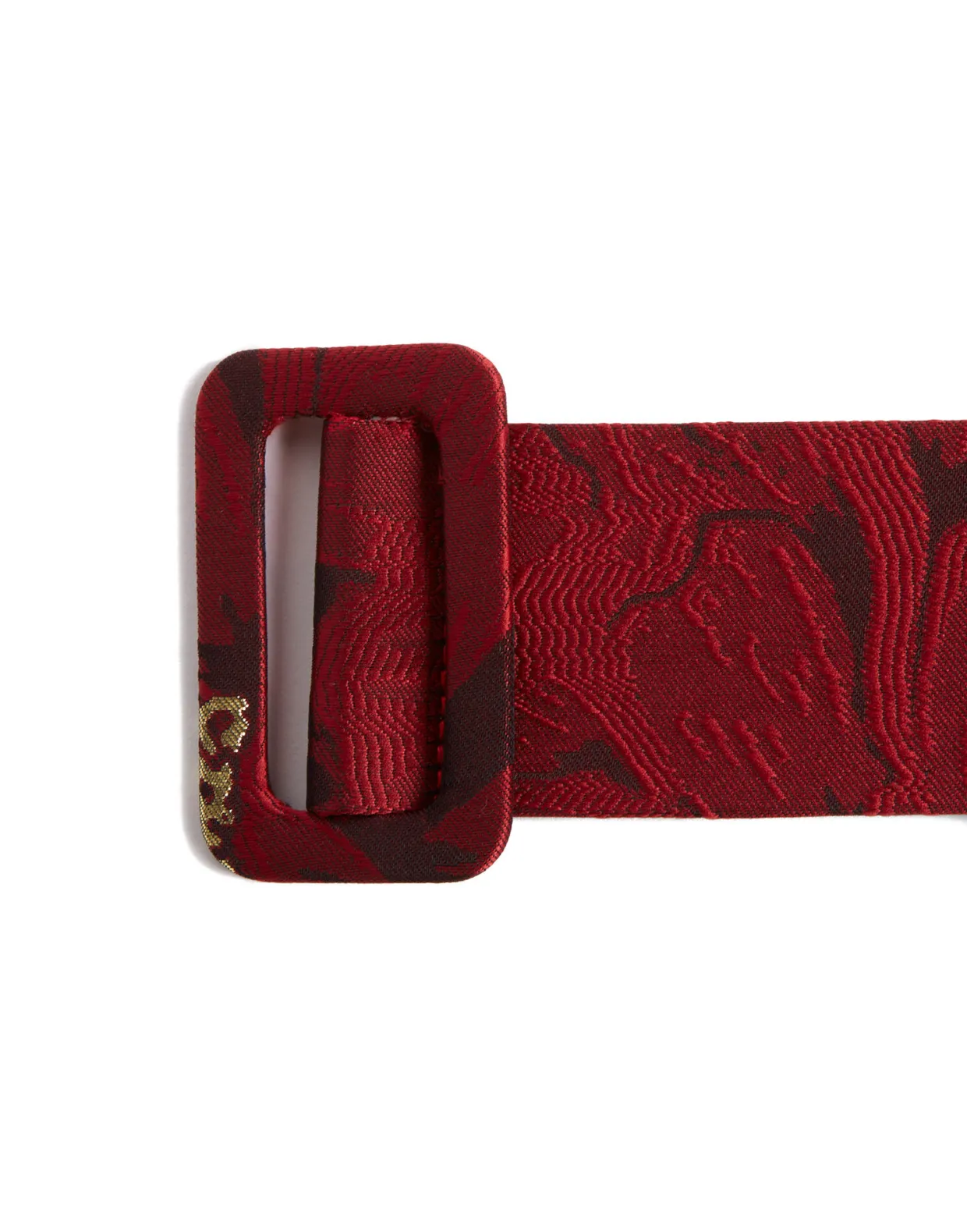 Medium BeltRuby Red in Jacquard