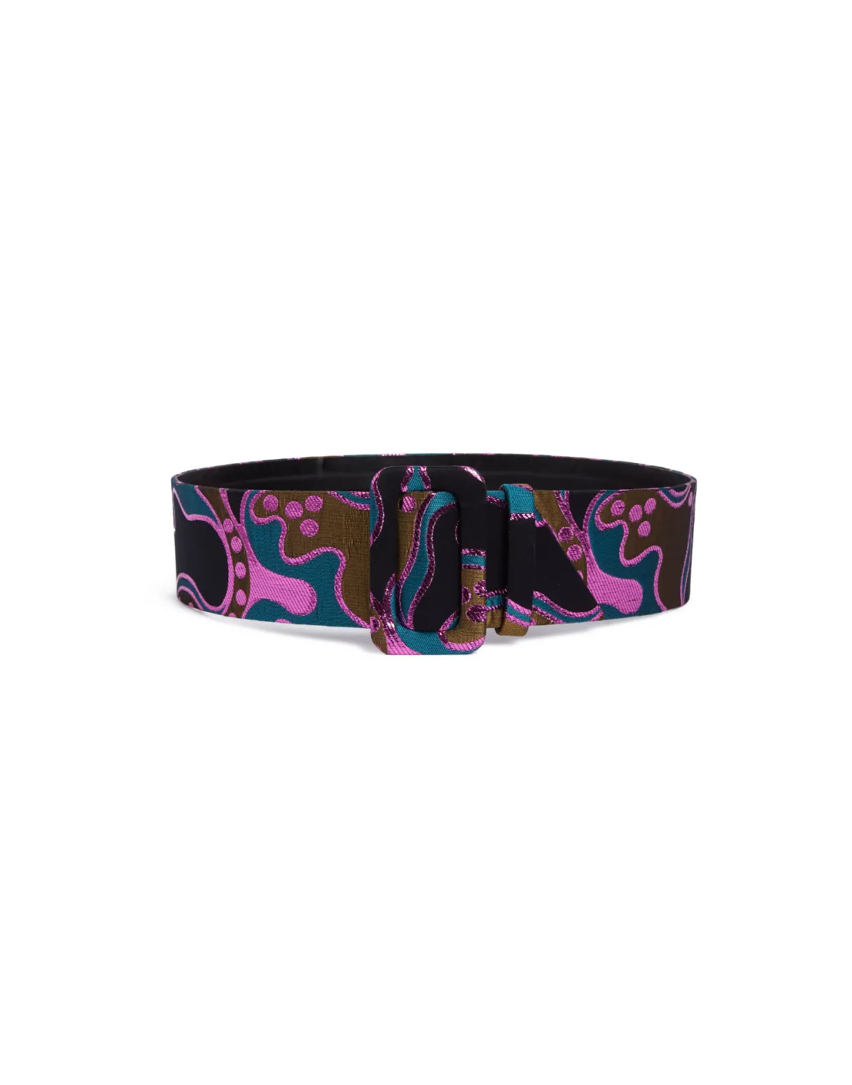 Medium BeltSpritz Blue Petrol in Jacquard