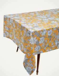 Medium TableclothLilium Zafferano in Linen