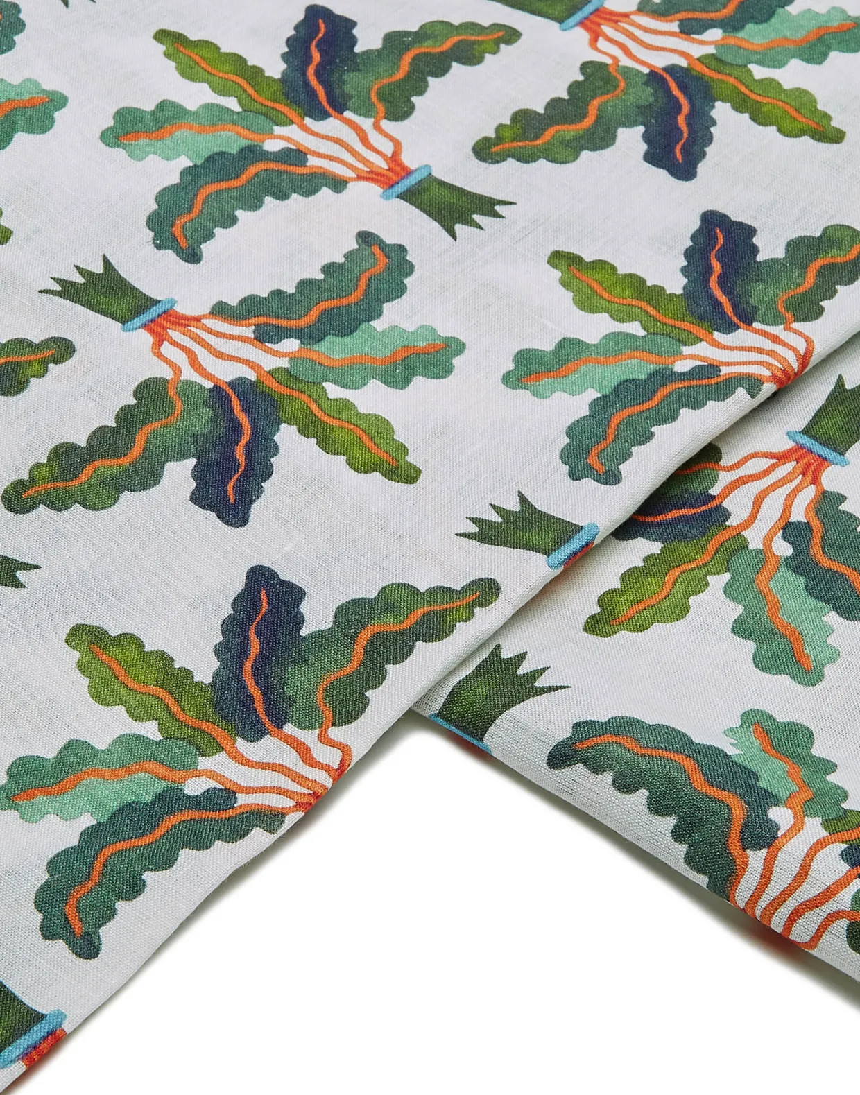 Medium TableclothLinen Palms in Linen