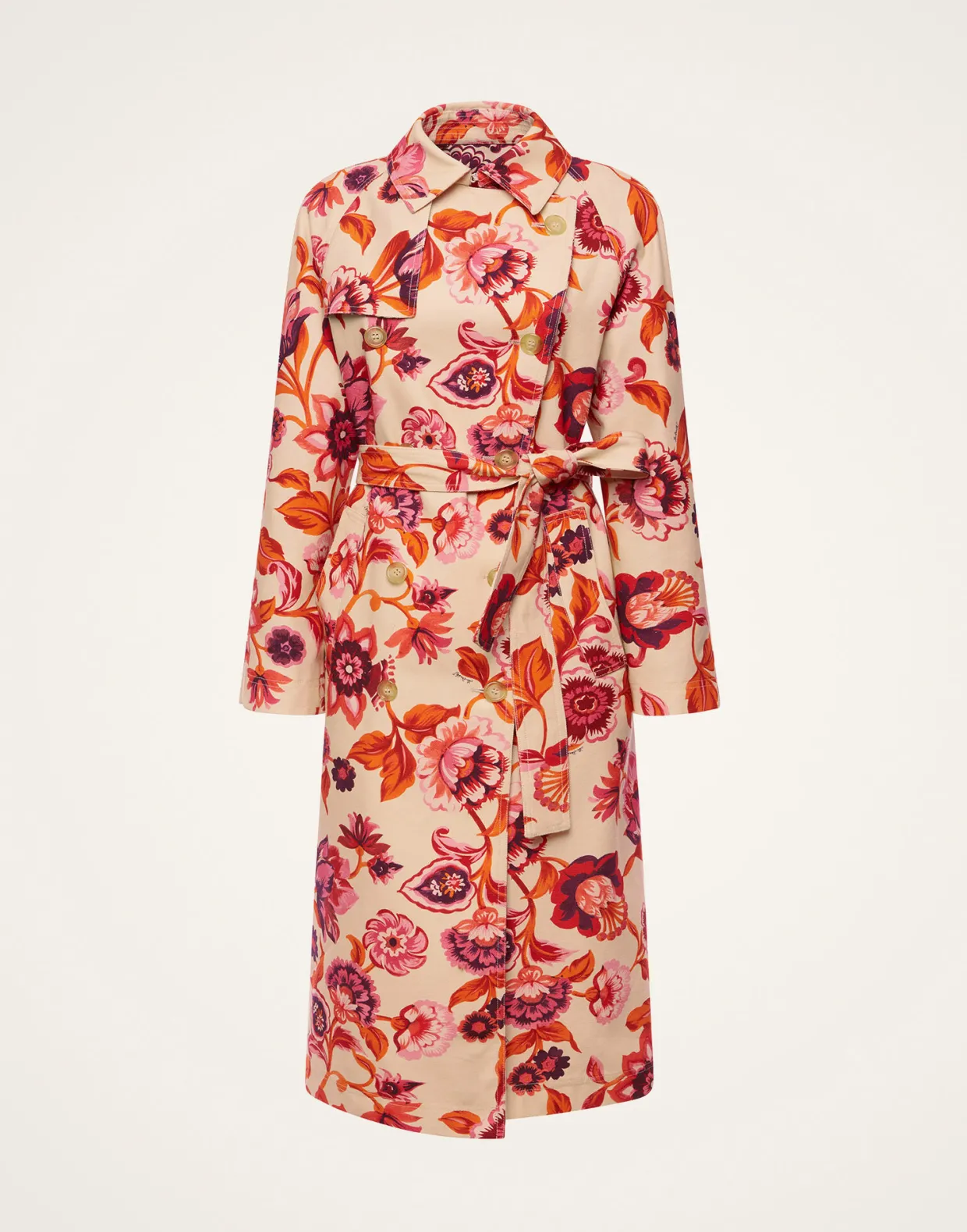 Milano Trench CoatHottie Cream in Cotton Gabardine