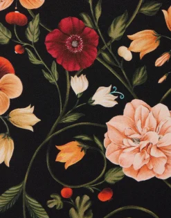 Mini Supreme Swing DressBotticelli Black in Silk Twill