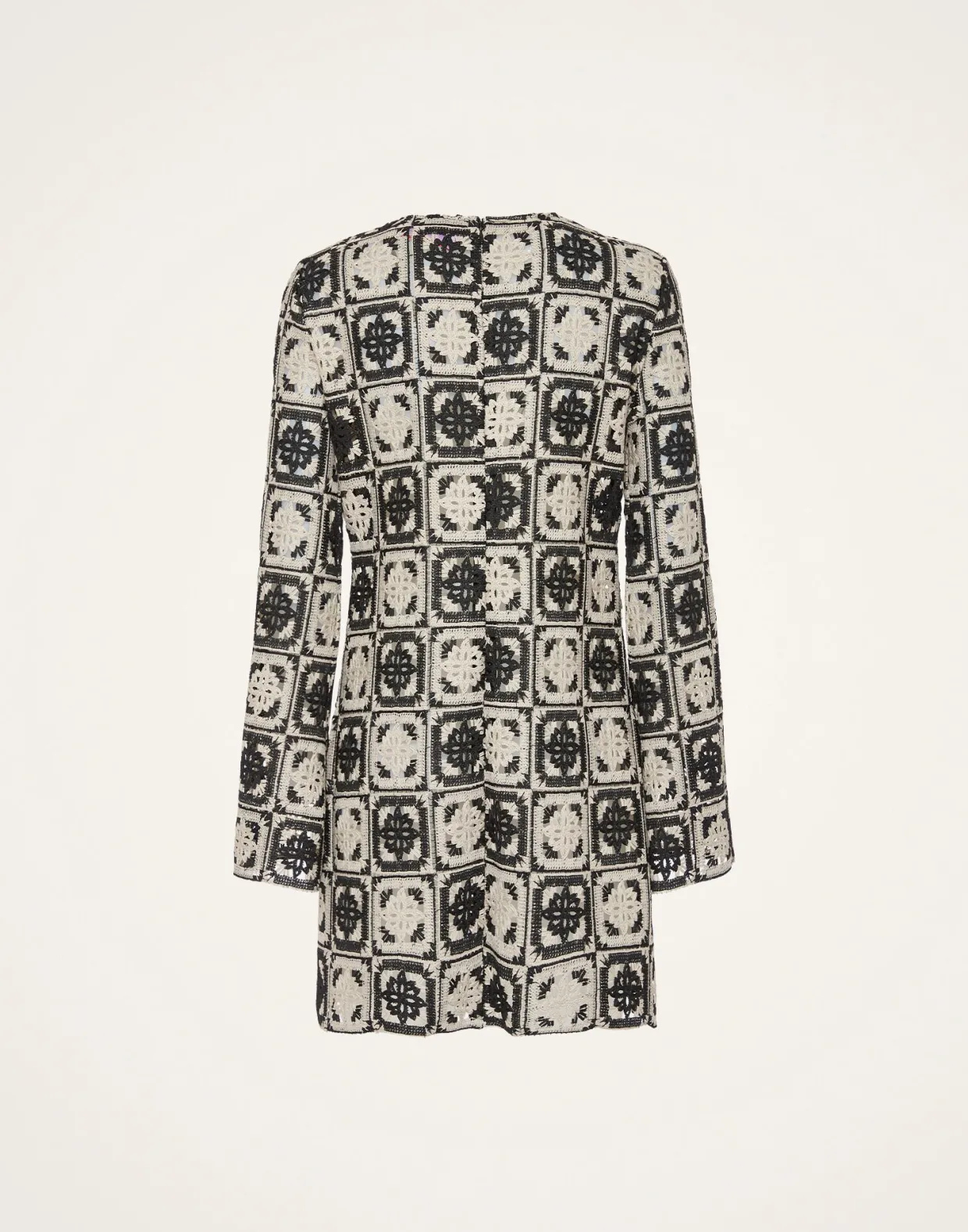 Mini Supreme Swing DressMini Tiles Black in Macramé