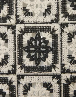 Mini Supreme Swing DressMini Tiles Black in Macramé