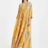 Muumuu DressAnemone Orange in Silk Twill