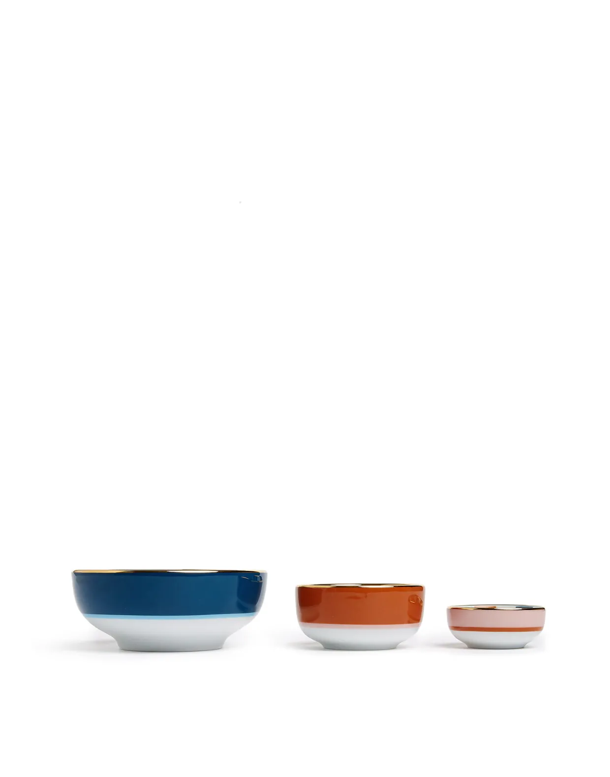 Nesting Bowls SetDiamond Dots in Porcelain