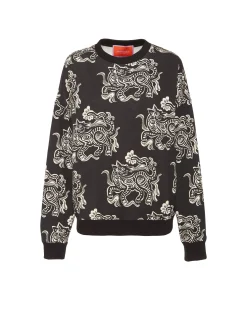 Off Court SweatshirtCrazy Tigers Black & White in Jersey