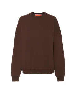 Off Court SweatshirtSolid Brown in Jersey