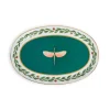 Oval PlatterLibellula Green in Porcelain