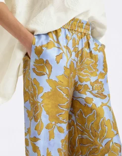 Palazzo PantsTangle Light Blue in Silk Twill