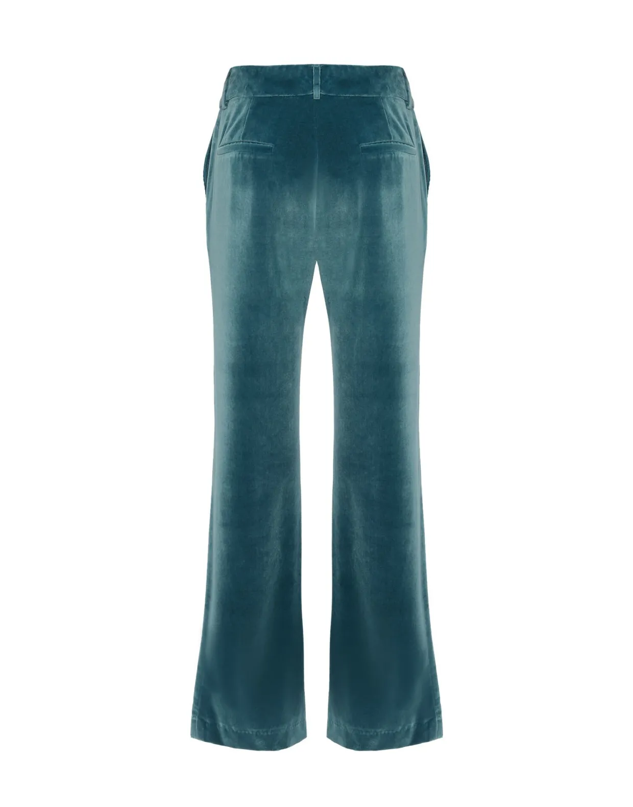 24/7 PantsLight Blue in Velvet With Feathers