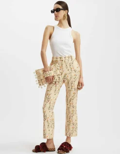 24/7 PantsPrimavera Cream in Tweed