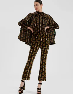 24/7 PantsScarab Black in Cotton Velvet