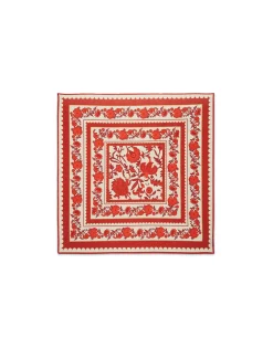 PareoDragonflower Plac&eacute;e Red in Silk Voile