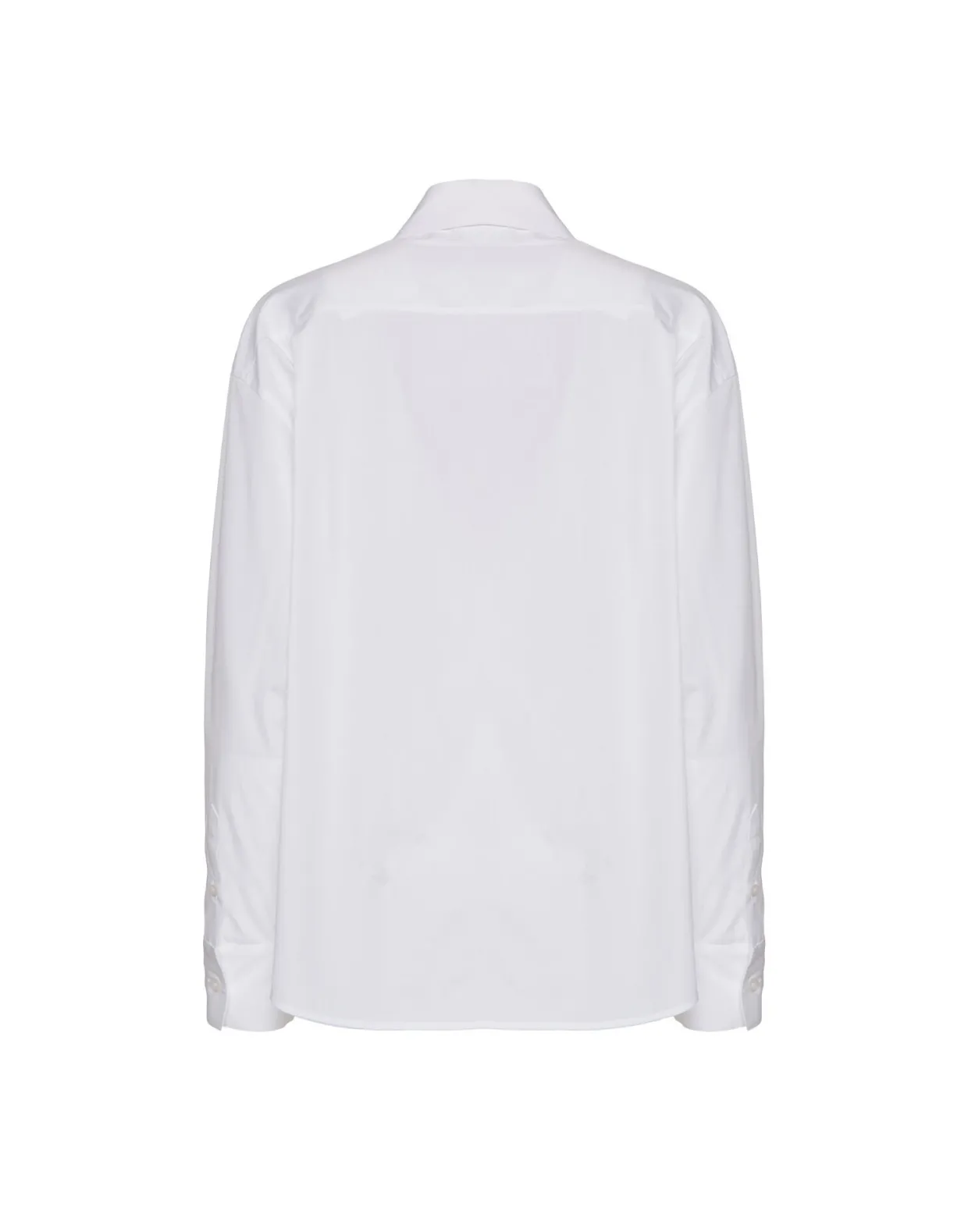 Peggy ShirtSolid White in Tailor Poplin