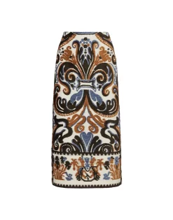 Pencil SkirtCorsini Cream in Jacquard