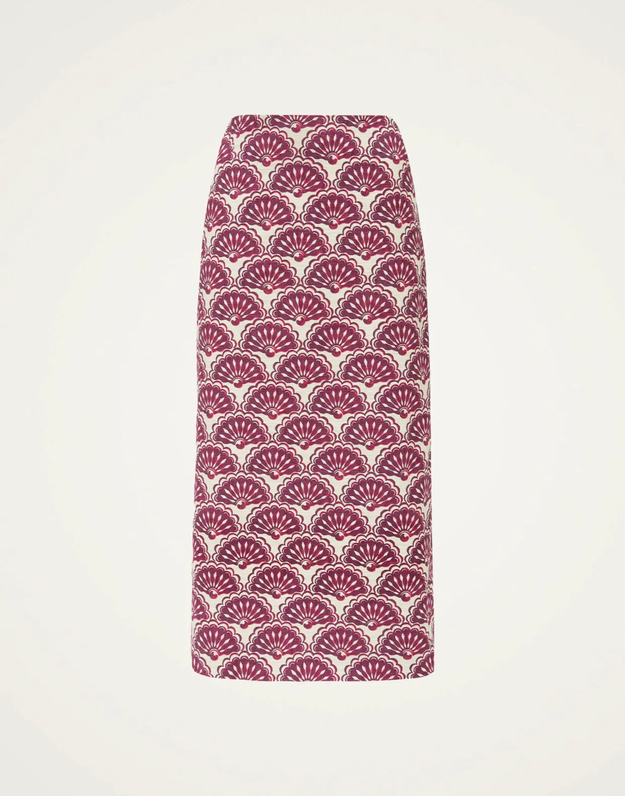 Pencil SkirtFans Purple in Shot Cotton