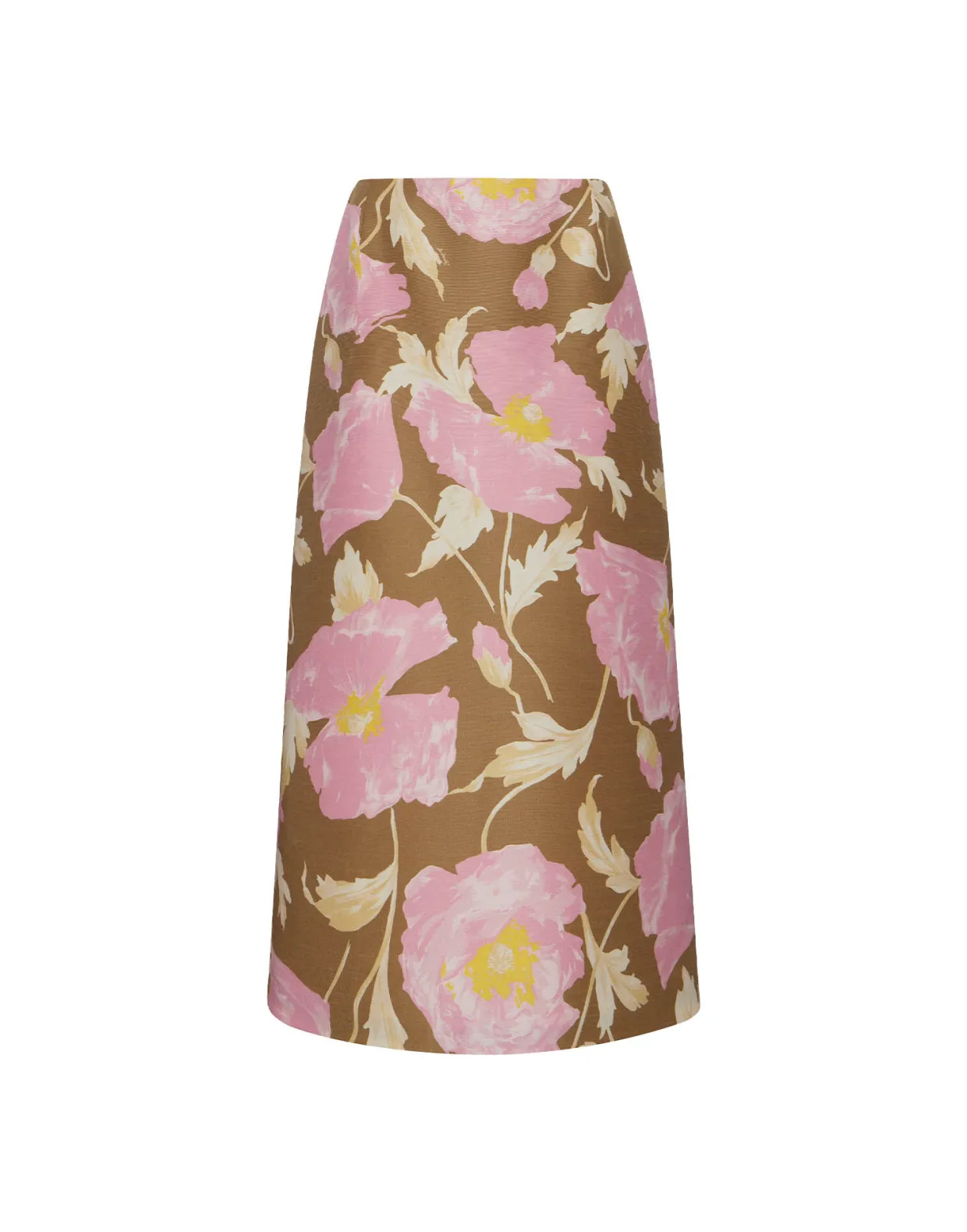 Pencil SkirtSylph Khaki in Cady Wool