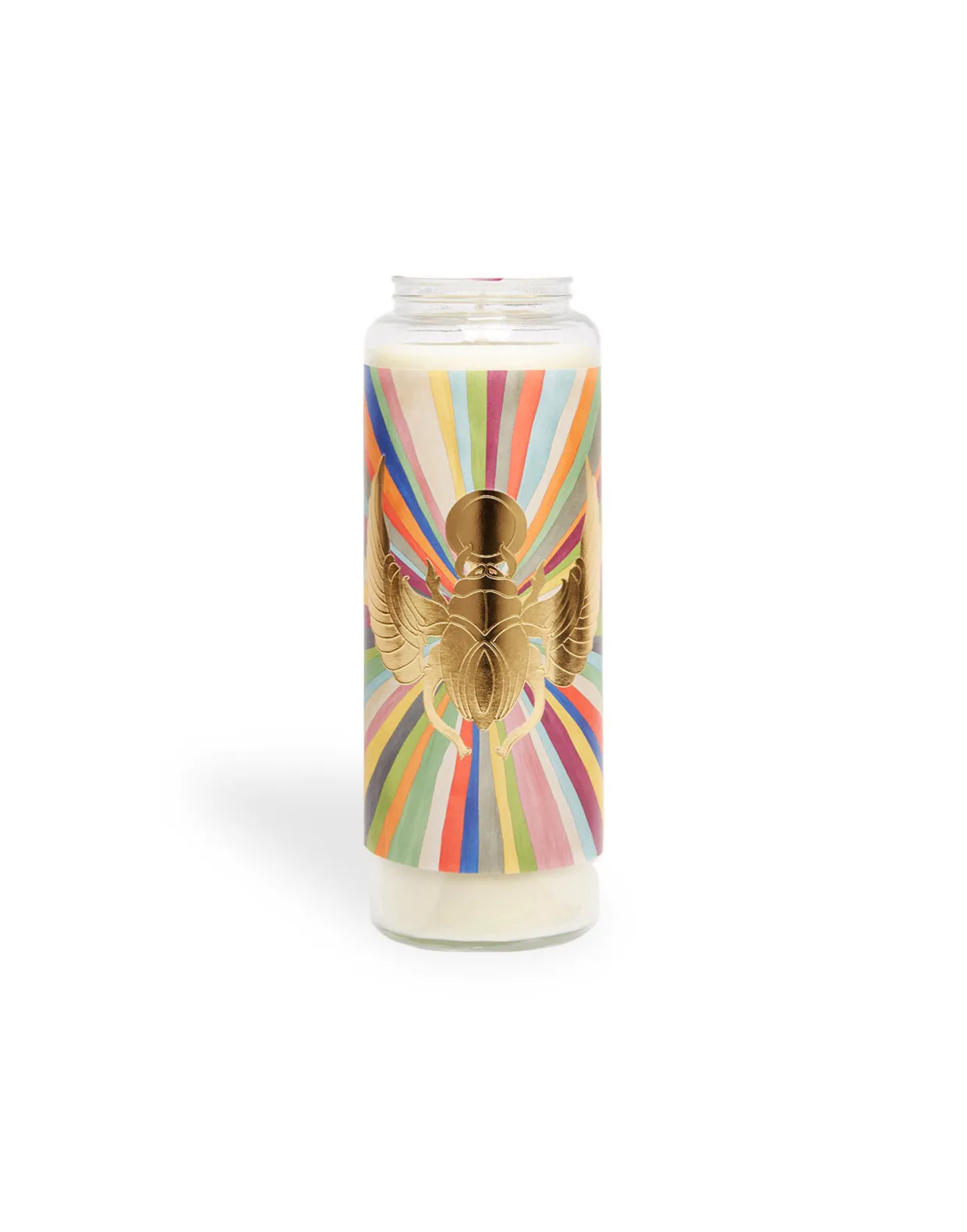 Pillar CandleKhepri in Glass