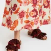 Pimento SlideSolid Bordeaux in Viscose & Jute