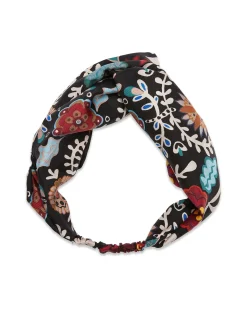 Pinup HeadbandFire Flower in Twill