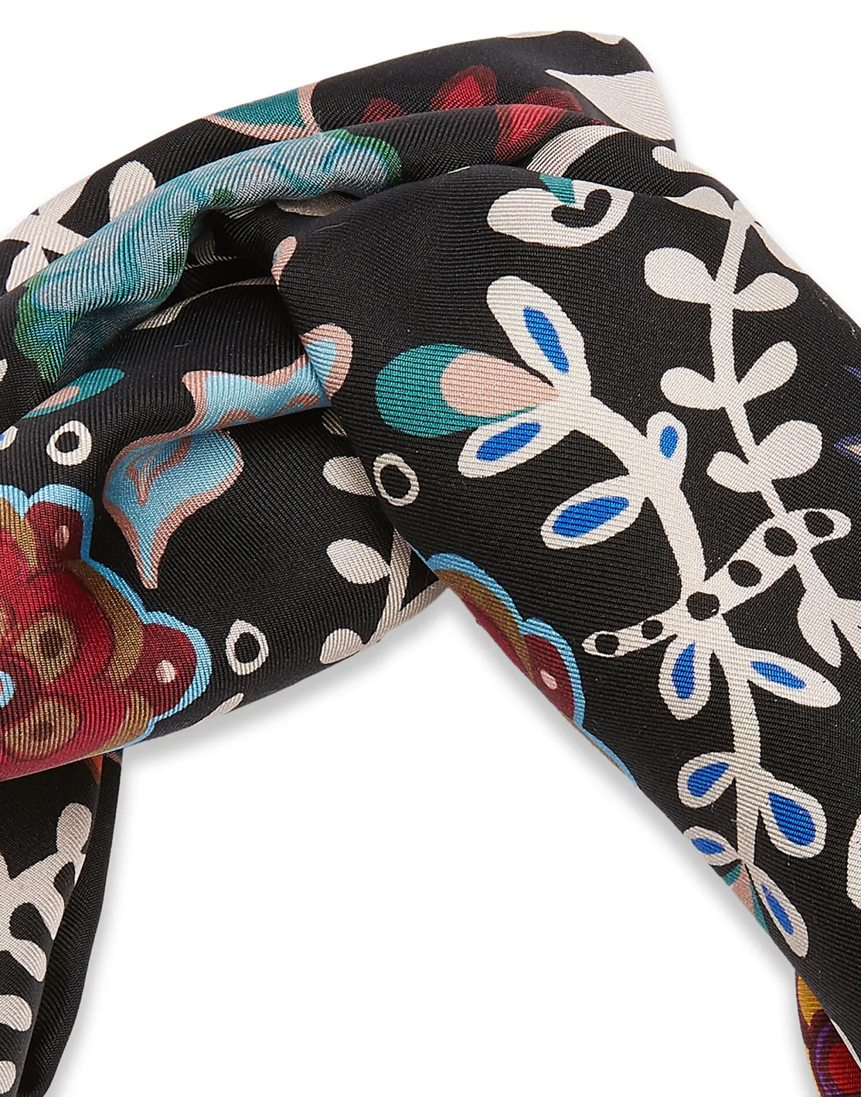 Pinup HeadbandFire Flower in Twill