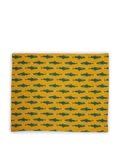 Placemat Set Of 2Como Fish Yellow in Linen