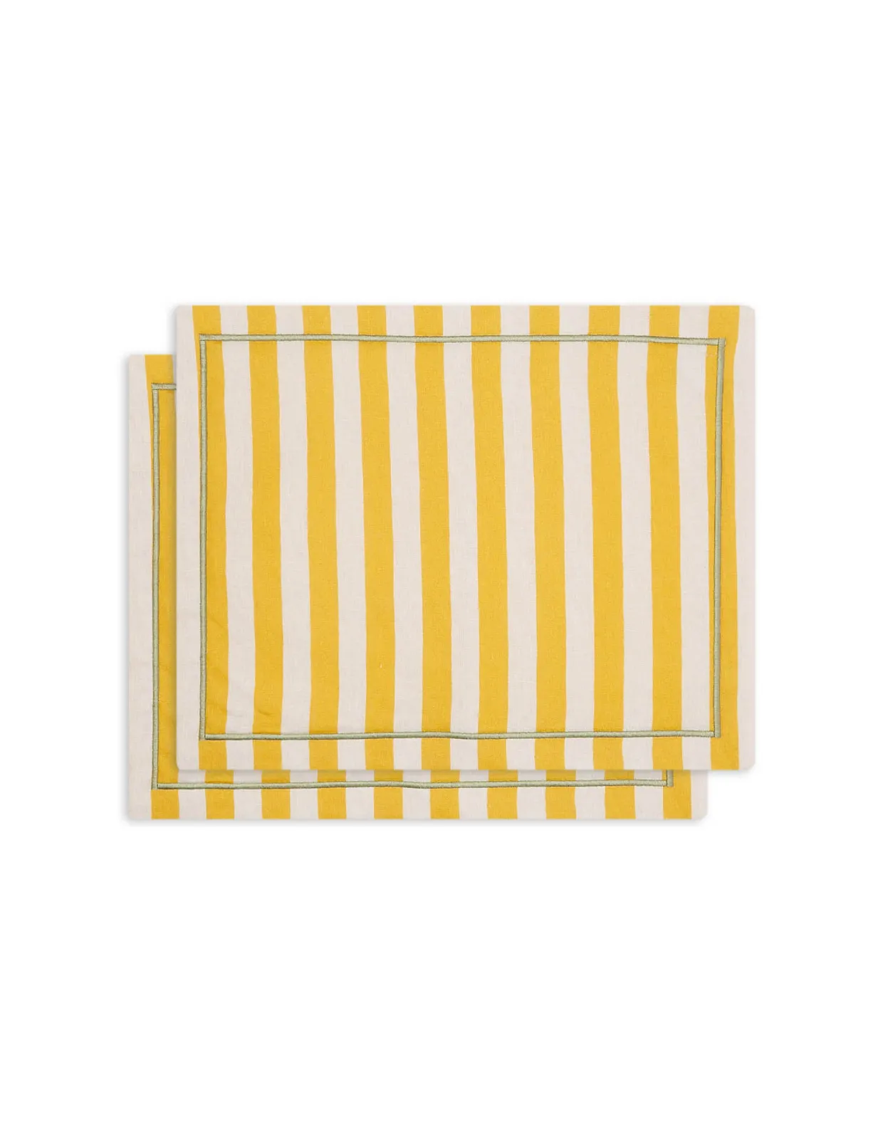 Placemat Set Of 2Riviera Giallo in Linen