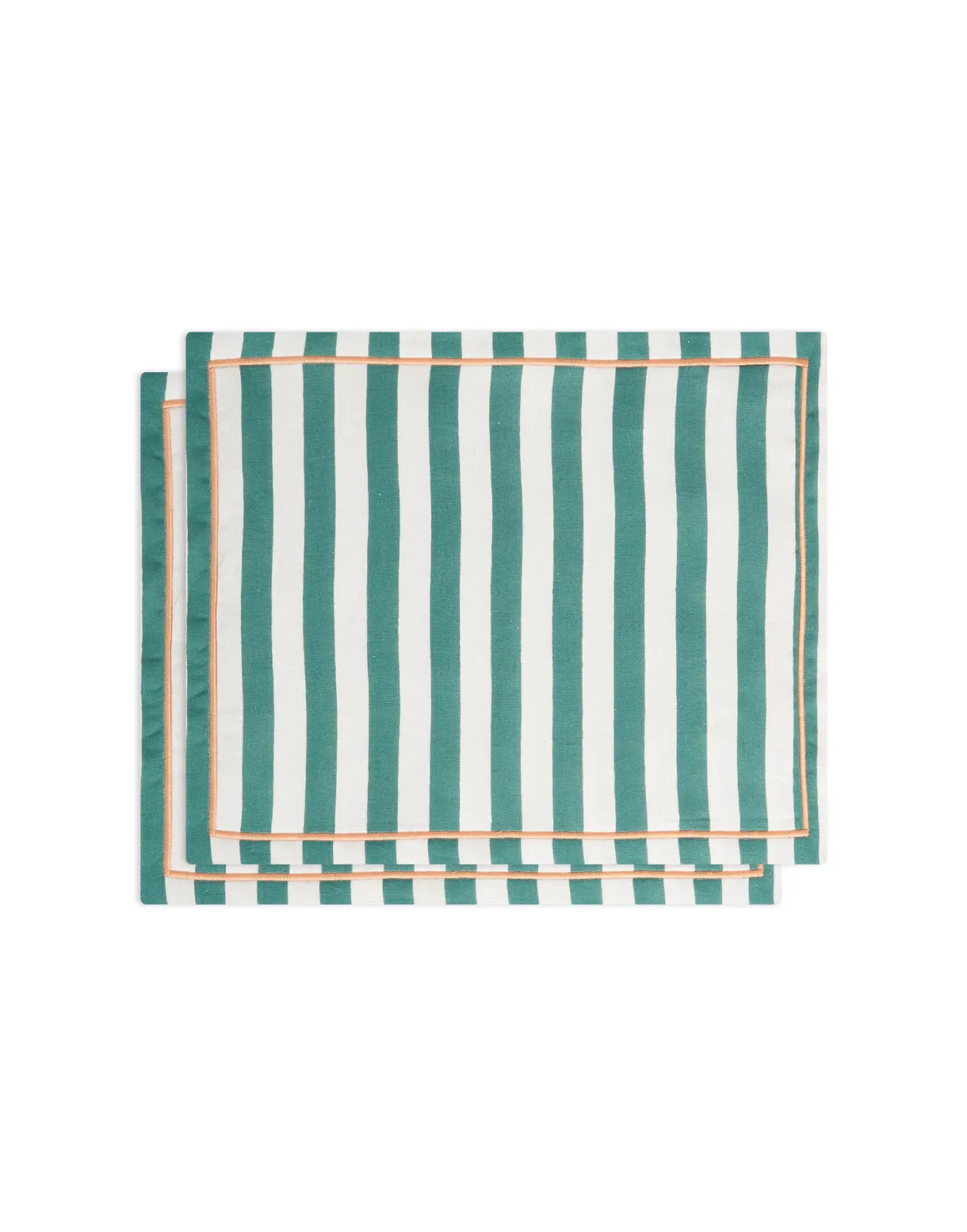 Placemat Set Of 2Riviera Green in Linen