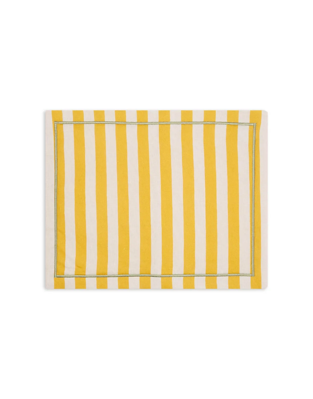 Placemat Set Of 2Riviera Giallo in Linen